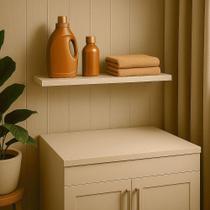 Prateleira Flutuante Luara L06 68x20CM MDP Suporte Invisível Branco D'Rossi Prateleira Flutuante Luara L06 68x20CM MDP Suporte Invisível Branco D'Rossi