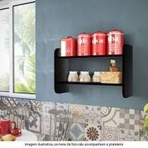 Prateleira Flutuante Multiuso com suporte incluso Decore Kit Cozinha