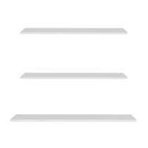 Prateleira Flutuante Multiuso Kit 3 com Suporte Invisível CP2 Yara Branco - Lumil