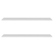 Prateleira Flutuante Para Banheiro Kit 2 Suporte Invisível 91cm Yara Branco - Lumil