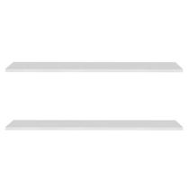 Prateleira Flutuante para Banheiro Kit 2 Suporte Invisível 91cm Yara Branco - Lumil