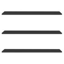 Prateleira Flutuante para Cozinha Kit 3 com Suporte Invisível 91cm Yara Preto - Lumil Prateleira Flutuante para Cozinha Kit 3 com Suporte Invisível 91cm Yara Preto - Lumil