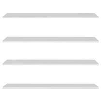 Prateleira Flutuante Para Cozinha Kit 4 Suporte Invisível 91cm Yara Branco - Lumil Prateleira Flutuante Para Cozinha Kit 4 Suporte Invisível 91cm Yara Branco - Lumil