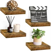 Prateleira flutuante Sorbus Square 4 prateleiras pequenas 23x23cm