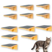Prateleira Gato 12pçs Playground Gatos Seguro Peças Montadas