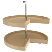 Prateleira Giratória Rev-A-Shelf 28" Dupla de Plástico Amêndoa