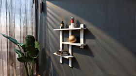 Prateleira H 100% MDF suspensa pratileira decorativa decoração nicho