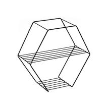 Prateleira Hexagonal Decora Black Prateleira Hexagonal Decora Black