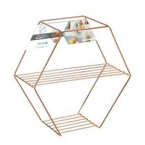 Prateleira Hexagonal rose gold Prateleira Hexagonal rose gold