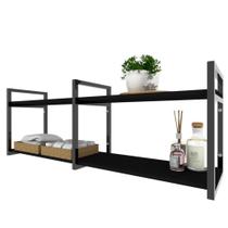 Prateleira industrial banheiro organizador preto preta pratileira parede suporte suspensa Prateleira industrial banheiro organizador preto preta pratileira parede suporte suspensa