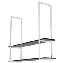 Prateleira Industrial Dupla De Teto Para Cozinha 100cm BP SF
