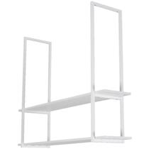Prateleira Industrial Dupla De Teto Para Cozinha 80cm BB SF