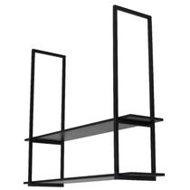 Prateleira Industrial Dupla De Teto Para Cozinha 80cm PP SF