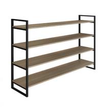 Prateleira Industrial em Aço e MDF 1,01mx40cmx60cm Moderna Yescasa