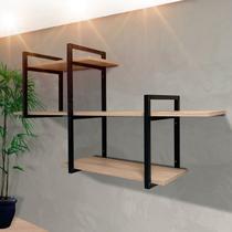 Prateleira Industrial Ferro E Madeira Rustica Suspensa Casa Prateleira Industrial Ferro E Madeira Rustica Suspensa Casa