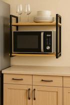 Prateleira Industrial Suspensa 60x30 Microondas Nicho Forno Prateleira Industrial Suspensa 60x30 Microondas Nicho Forno