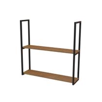 Prateleira Industrial Teka Madri 02 Prateleiras 90x20 - Fixação em parede de teto