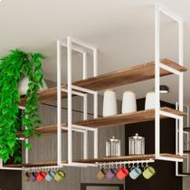 Prateleira Industrial Tripla Teto Ou Parede 60cm BM UN