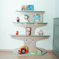 Prateleira Infantil Árvore Design Decor Criativo Organização Quartinho Menina Menino Parede Estilo Natureza Prateleira Infantil Árvore Design Decor Criativo Organização Quartinho Menina Menino Parede Estilo Natureza
