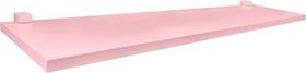 Prateleira Infantil Rosa 1,2x20x80cm Com Suporte Rosa, Ideal para Quartos de Criança - praticasa