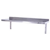 Prateleira Inox Benfati 100X40CM com 2 Suportes Mão Francesa 383