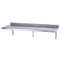 Prateleira Inox Benfati 120X40CMcom 3 Suportes Mão Francesa 385