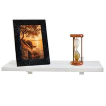 Prateleira Lisa em Mdf Porta Objetos Livro Revista Sala Escritório Quarto Cozinha