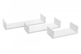 Prateleira Livros 30 x 15 cm Kit 3 Peças em MDF Branco Eví Decor Prateleira Livros 30 x 15 cm Kit 3 Peças em MDF Branco Eví Decor