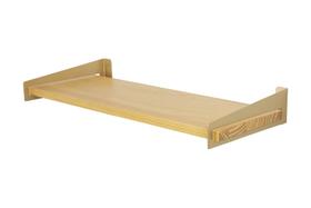 Prateleira Loop Nicho Decorativo 50x20cm Cozinha Sala Quarto Madeira Colorido Dourado/Amêndoa