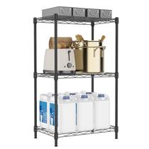 Prateleira M MZG Rack de armazenamento de metal de 3 camadas com rodas 30x45x73 cm