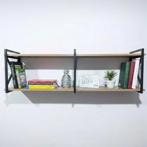 Prateleira MDF 150cm x 20cm de Parede Suporte Resistente Madeira