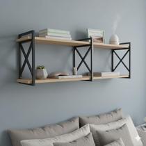 Prateleira MDF 150cm x 20cm de Parede Suporte Resistente Madeira