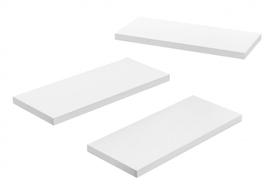 Prateleira MDF 30/40/50/60 x 10 cm Kit 4 Peças Branco Eví Dedcor Prateleira MDF 30/40/50/60 x 10 cm Kit 4 Peças Branco Eví Dedcor