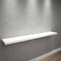Prateleira MDF 30cm Branco Decorativa Sala Quarto Cozinha Banheiro Simples Esmalteria Expositor Parede Porta