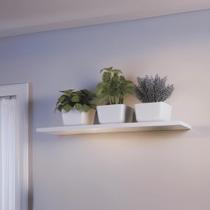 Prateleira MDF 90x30 Branca Estante de Parede Quarto Sala Cozinha