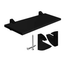 Prateleira MDF C/ Suporte Tucano 20x60cm COR:PRETO Prateleira MDF C/ Suporte Tucano 20x60cm COR:PRETO