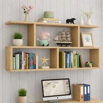 Prateleira mdf cru decorativa 60x90x15 porta livros multiuso Prateleira mdf cru decorativa 60x90x15 porta livros multiuso