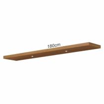 Prateleira MDF decorativa com luzes LED e suporte invisível 180cm TB185L Dalla Costa