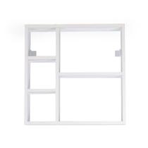 Prateleira MDF Em Quadro Com Nichos Internos acompanha Kit Montagem