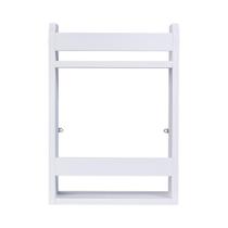 Prateleira MDF Multiuso Com Repartições Para Decoracoes Objetos Pessoais Produtos De Limpeza Armazem Em Geral Fixada Na Parede Com Suporte Invisivel