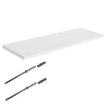 Prateleira Mdp Multivisao Branca 30X60Cm Com Suporte Invisivel