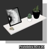 Prateleira Mdp - Uv Studio 60 x 20 x 1,5 cm Brasforma - Branco