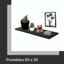 Prateleira Mdp - Uv Studio 60 x 20 x 1,5 cm Brasforma - Preto Prateleira Mdp - Uv Studio 60 x 20 x 1,5 cm Brasforma - Preto