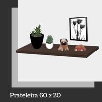 Prateleira Mdp - Uv Studio 60x20x1,5 cm Brasforma- Chocolate