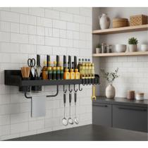 Prateleira Metal Organizador Suspenso Utensílios Cozinha Temperos Prateleira Metal Organizador Suspenso Utensílios Cozinha Temperos