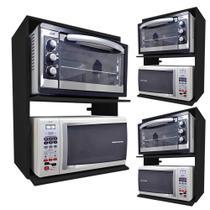 Prateleira Microondas E Forno Susporte Suspenso Filtro Preto