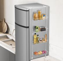 Prateleira Modular Geladeira Porta Tempero Alimento Branco 2031