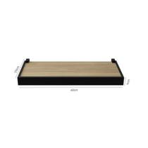Prateleira Moldura Dueto 20x40 Prat-K Branco com Nogueira Prateleira Moldura Dueto 20x40 Prat-K Branco com Nogueira
