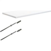 Prateleira Multiivisao Suporte Invisivel 25X 80 Branca Pbs-2580-Uv-Br Prateleira Multiivisao Suporte Invisivel 25X 80 Branca Pbs-2580-Uv-Br