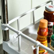 Prateleira Multiuso 4 Andares com 2 Gavetas Branca Prateleira Multiuso 4 Andares com 2 Gavetas Branca